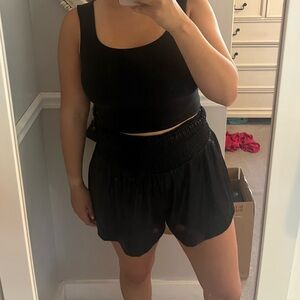 TCEC Black Shiny Shorts